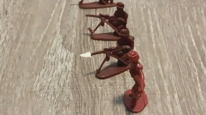 Grays get brutally killed by reds | short army men stop motion test