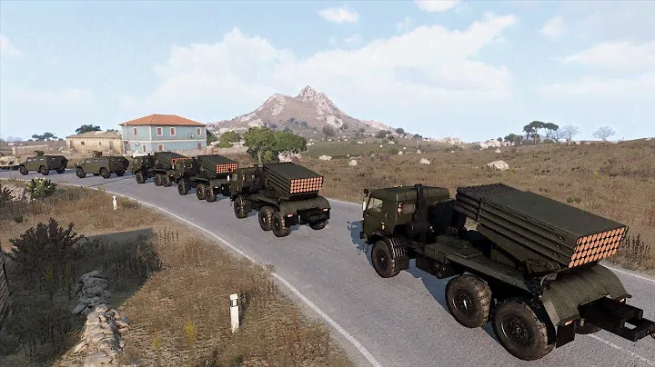 🚩Today Ukrainian Bayraktar TB2 destroyed Russian Artillery Convoy | ARMA 3
