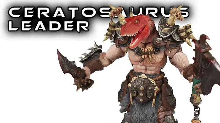 Axytoys Dinosaur Battlefield Ceratosaurus Tribe LARGE ROOF Deluxe Edition Action Figure Review