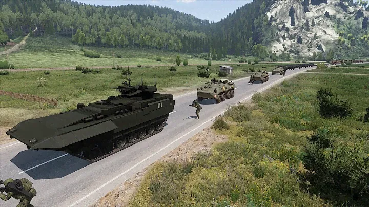 🚩Today Ukrainian Bayraktar TB2 detected and destroyed Russian Military Convoy | ARMA 3