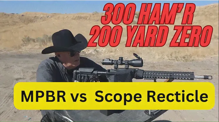 300 Ham'r @200 Yards Hunting Zero. MPBR vrs Using Scope Reticle Mils.