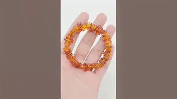 Natural Baltic Amber - {Origin Russia} Bracelet #gemstonejewelry #gems #gemstone #amber #gem